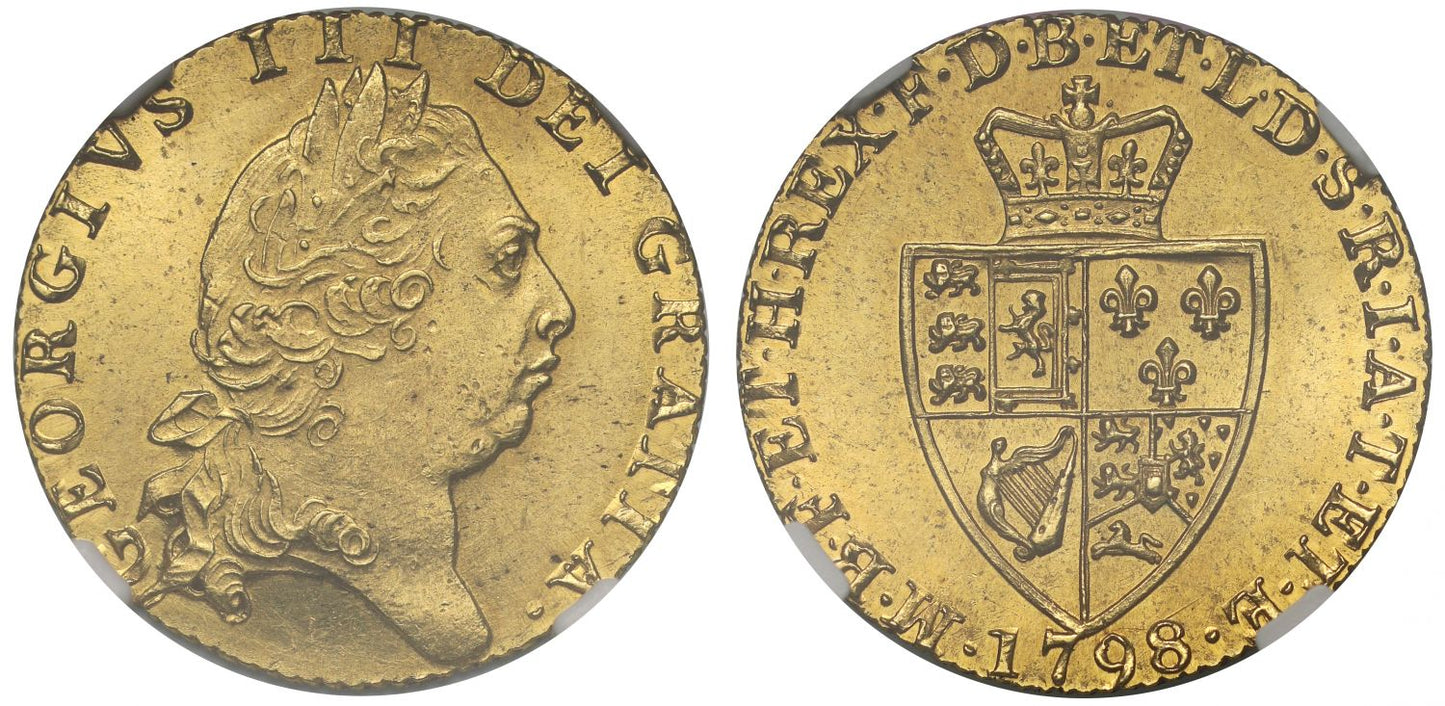 George III 1798 Guinea spade type MS63+