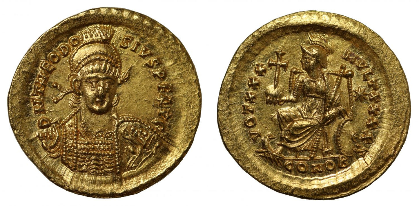 Theodosius II, Solidus.