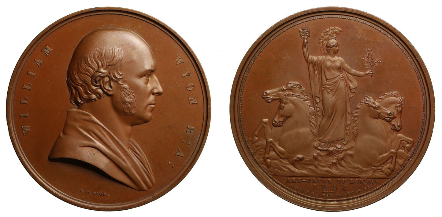William Wyon, 1854, by L C Wyon.