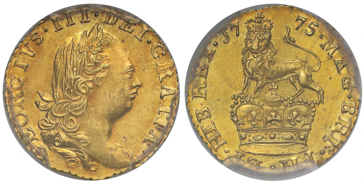 George III 1775 pattern Third-Guinea SP58, rarest initial date