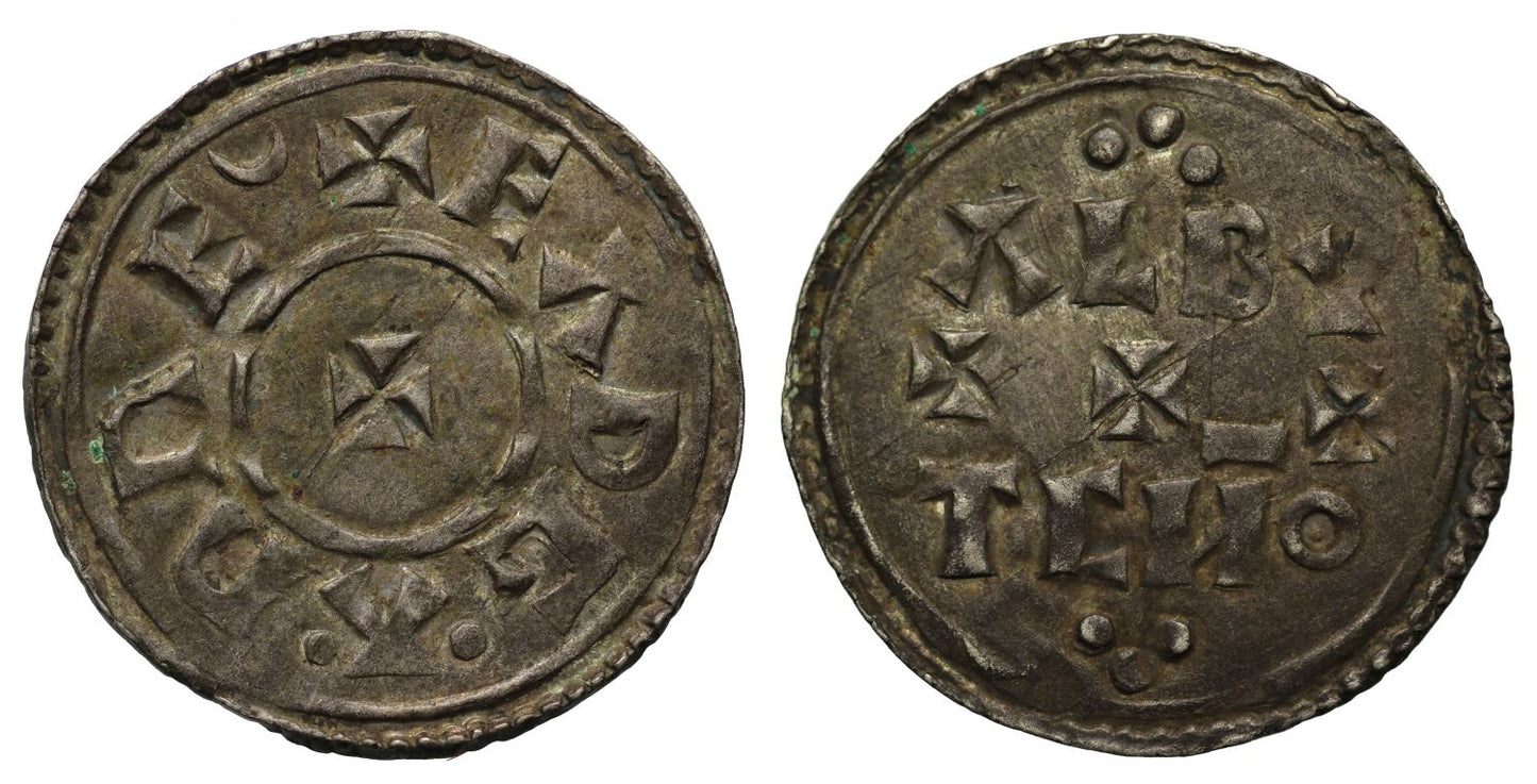 Eadgar Penny, two line type, North Eastern Albutc, ex Tetney Hoard, Collection of an English Doctor