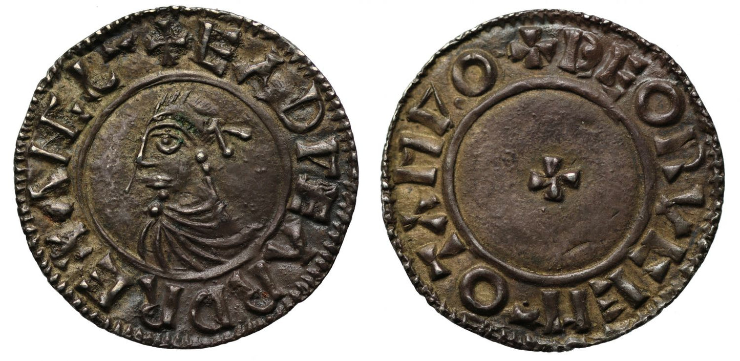 Edward the Martyr, Penny, Tamworth Mint, moneyer Deorwulf