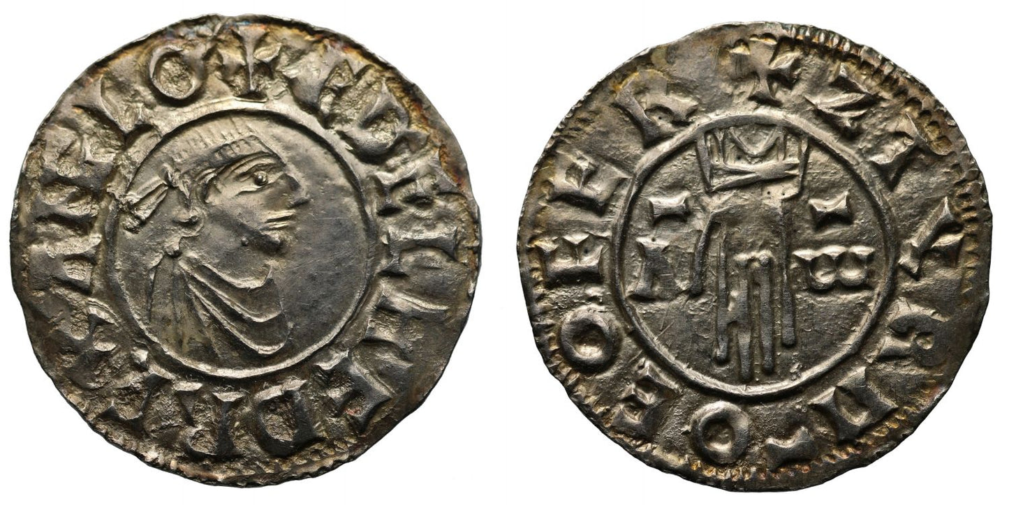 Aethelred II Penny, First hand type, York, Styrkarr, ex Tooze and English Doctor