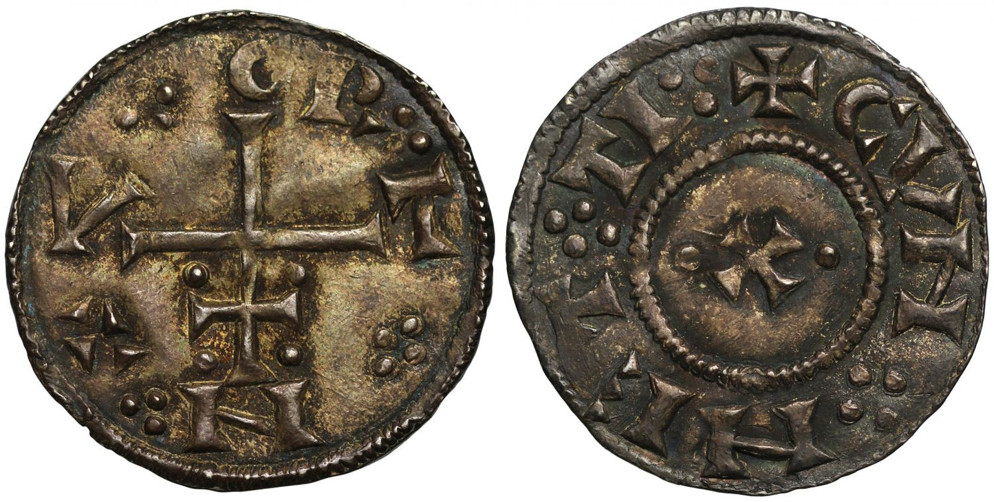 Vikings of York, Cnut Penny, 'CVNETTI' type, R.:.X for REX variety