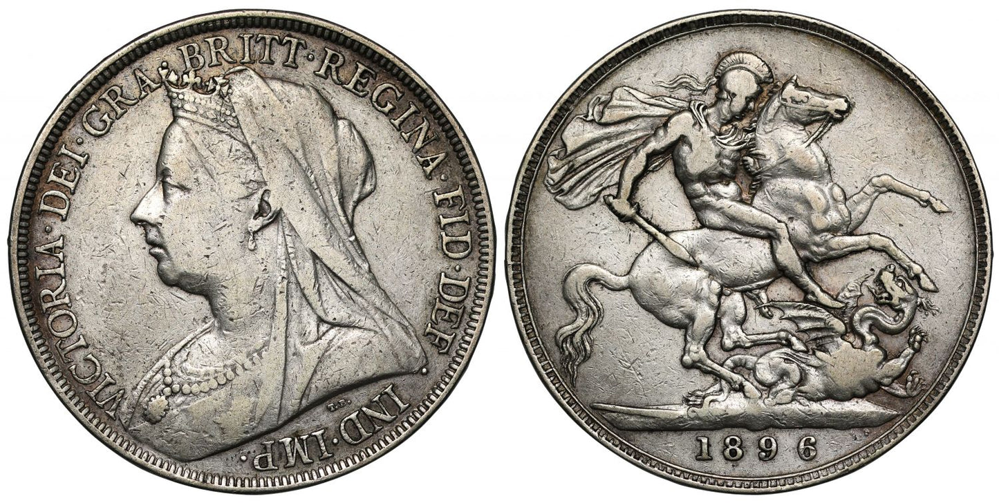 Victoria 1896 Crown LX with 6 distant from rest of date