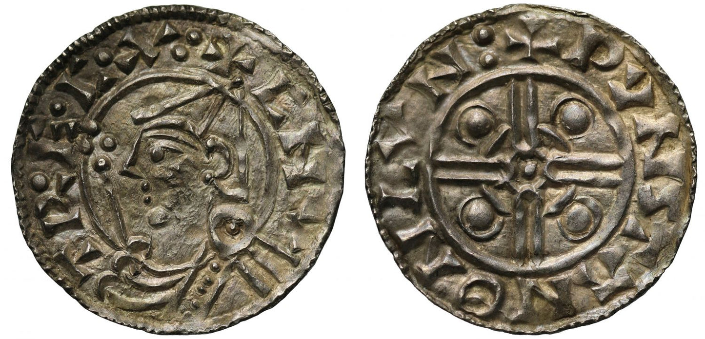 Canute Penny, Pointed Helmet type, London Mint, Moneyer Wynstan