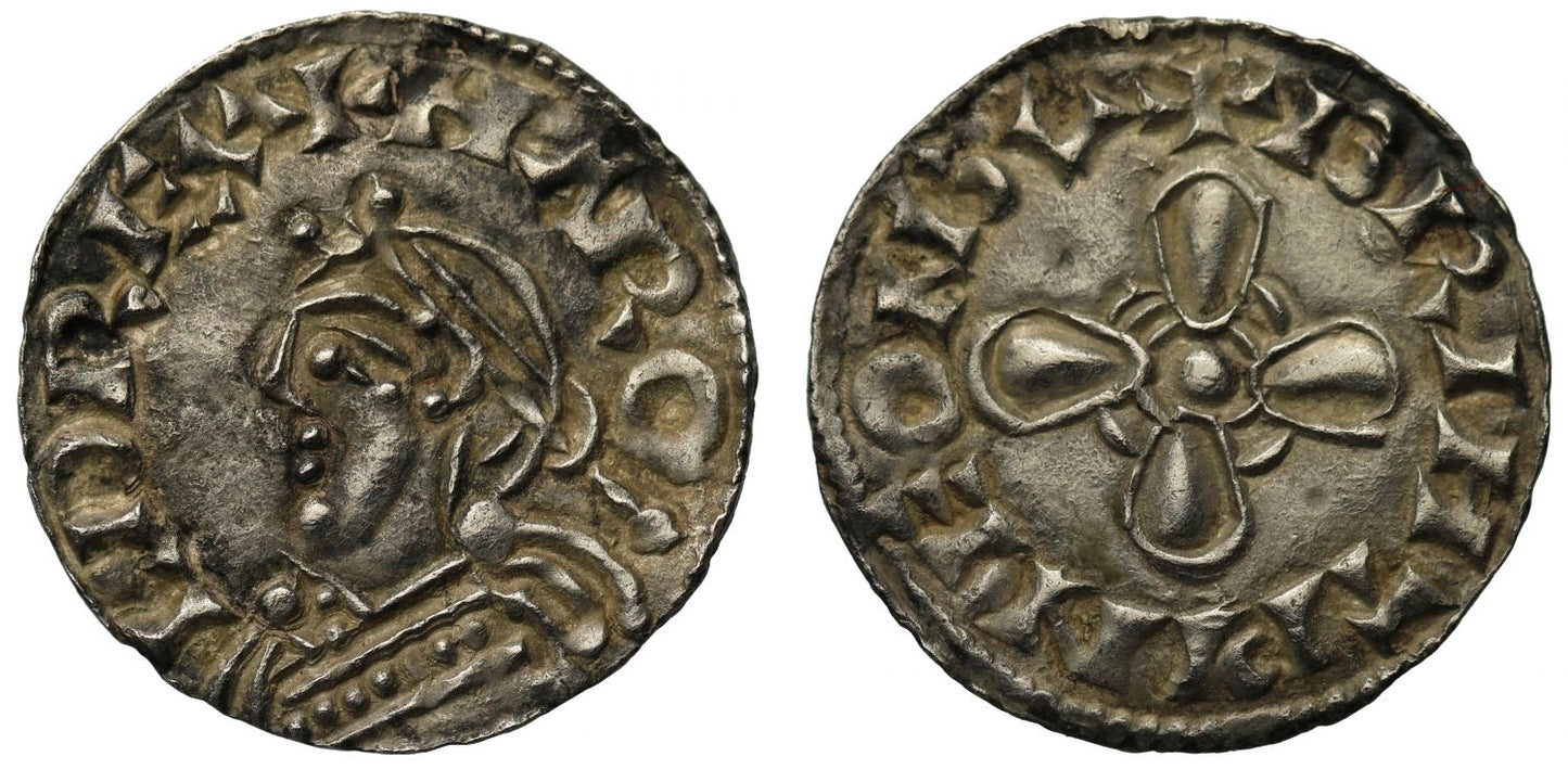 Harold I Penny, Jewel Cross type, Buckingham, Brihtwine, ext rare, ex Collection of an English Doctor
