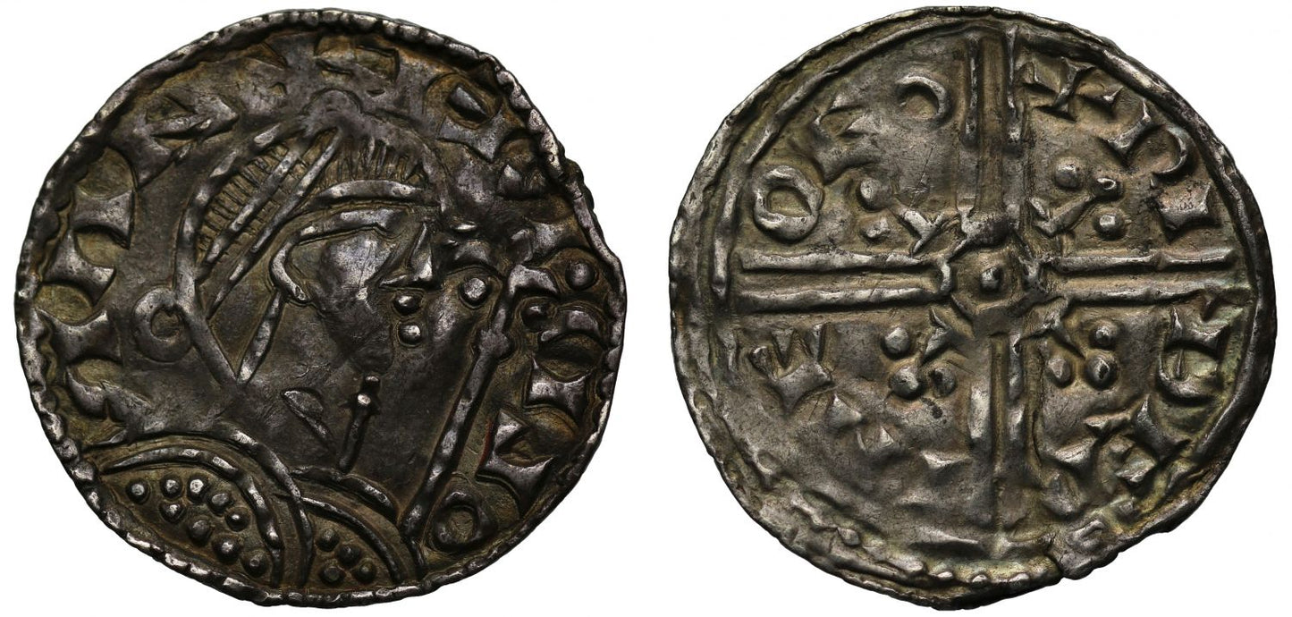 Harold I Penny, Fleur de Lis type, York, Witherin, retrograde obverse, ex Collection of an English Doctor