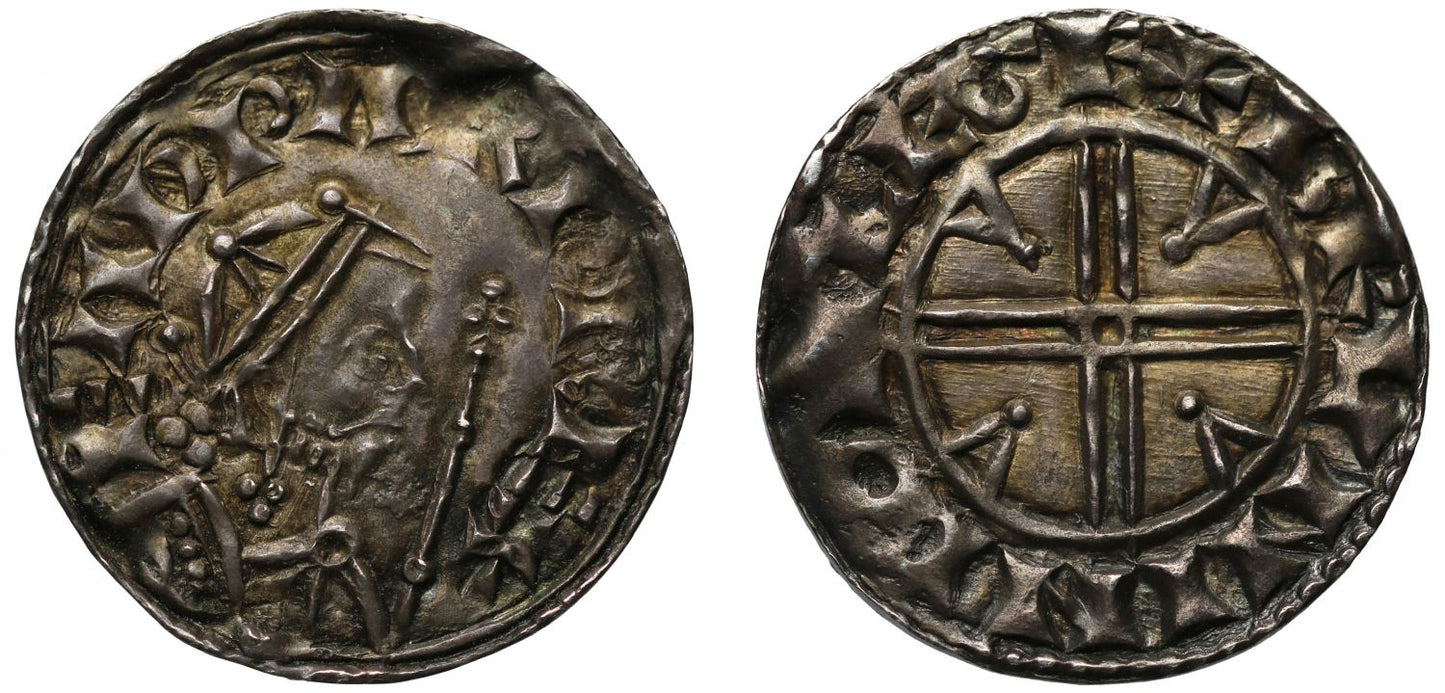 Edward the Confessor Penny, Pyramids type, Chester, Bruninc