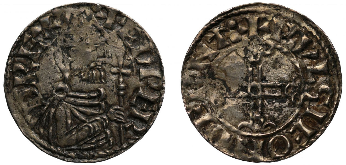 Edward the Confessor Penny, Pointed helmet type, "Dernt", Wulfsige, ex Lord Grantley and Eaglen