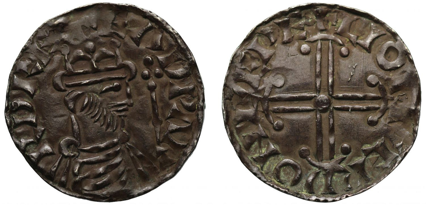 Edward the Confessor Penny, Hammer cross type, Lewes, Leofweard, provenance to 1866