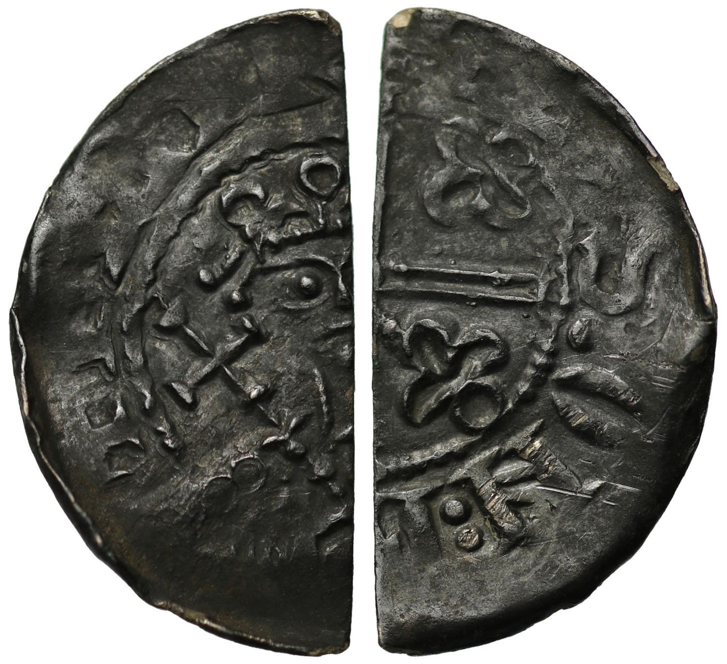 Henry I cut Penny, Voided Cross & Fleurs type, Bedford, Negel, ex Faintich, Lessen and English Doctor