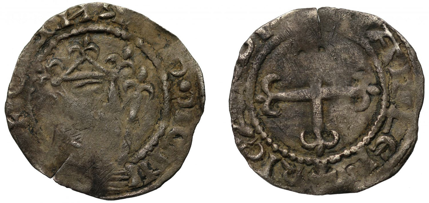 Baronial Penny, Earl Henry of Northumbria, Cross fleury type, Carlisle, Ricard, ex English Doctor