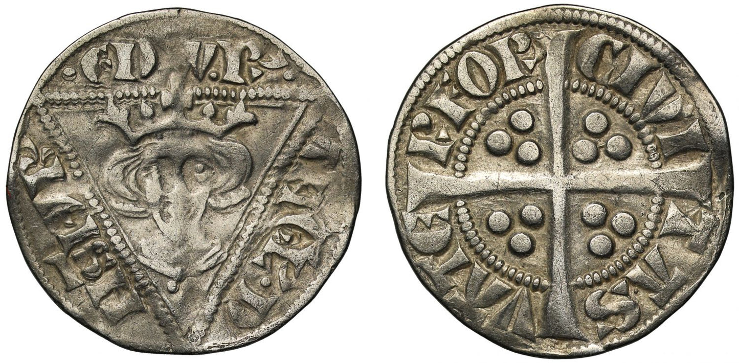 Ireland Edward I Penny, type 1b, Waterford Mint
