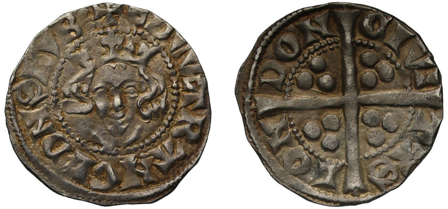 Edward II Penny, Long cross type 10cf3(a1) of Edward I, London, ex English Doctor