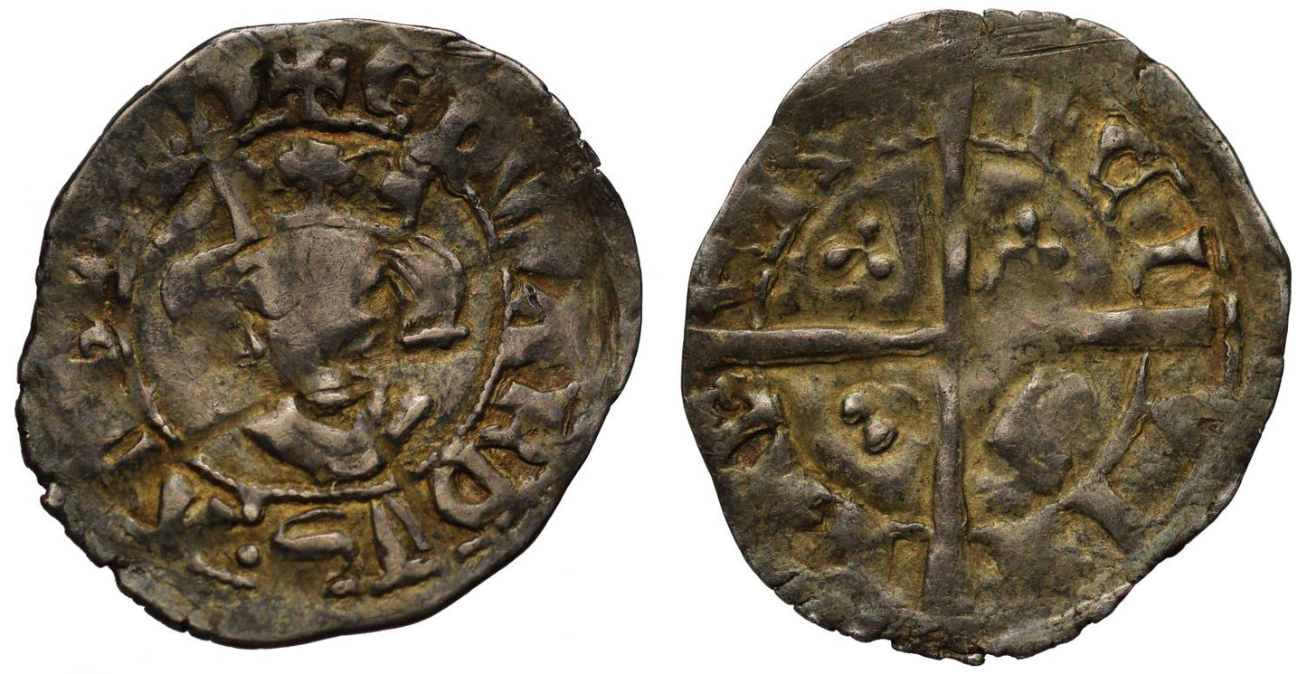 Edward III Halfpenny, 1st issue, Berwick-on-Tweed Mint, one bear head