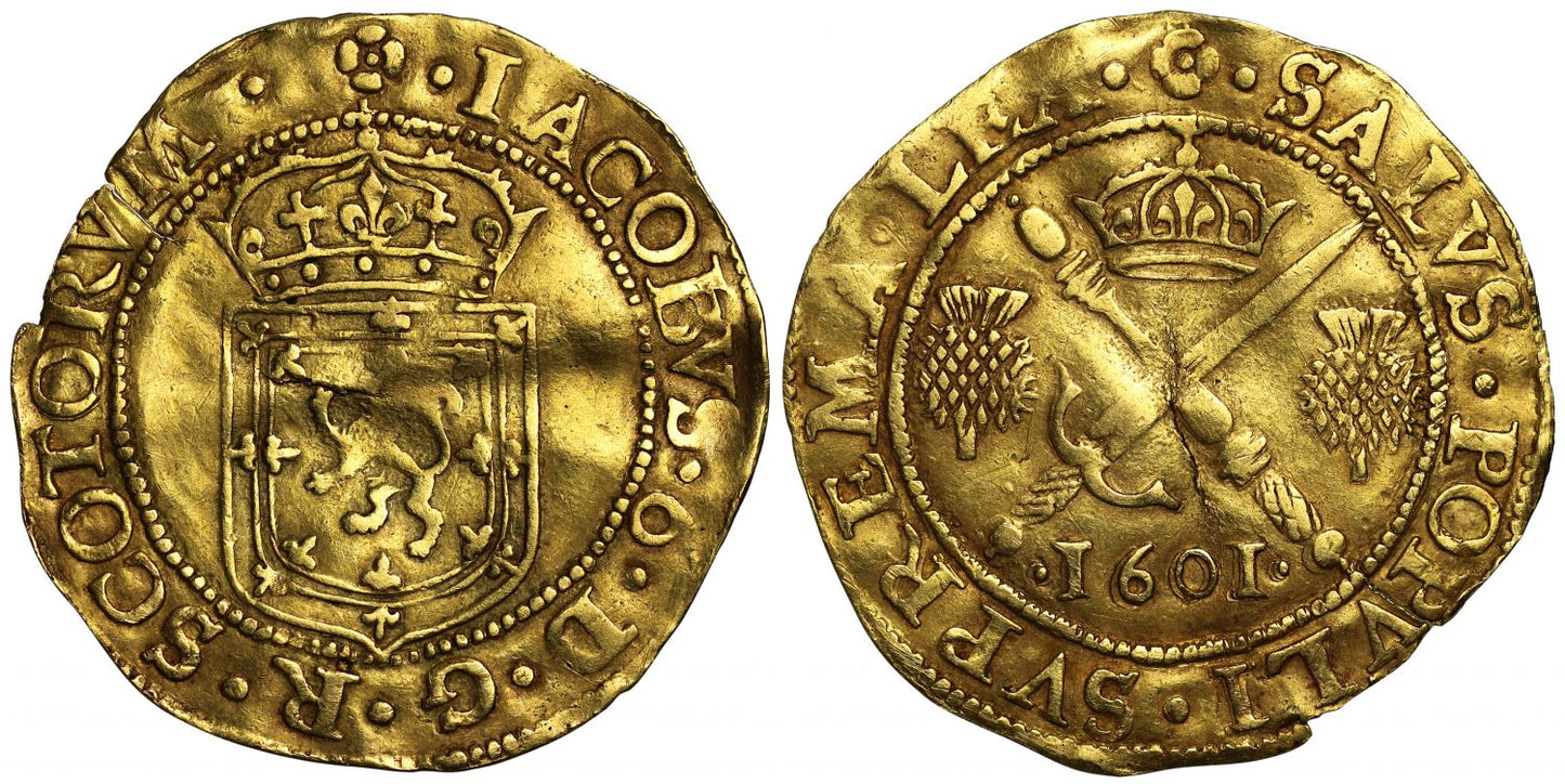 Scotland, James VI 1601 Sword and Sceptre piece, first date of issue
