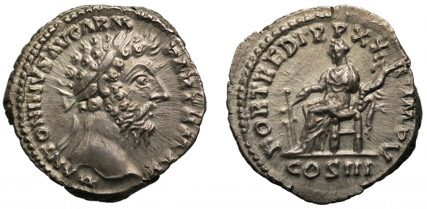 Marcus Aurelius, silver Denarius.