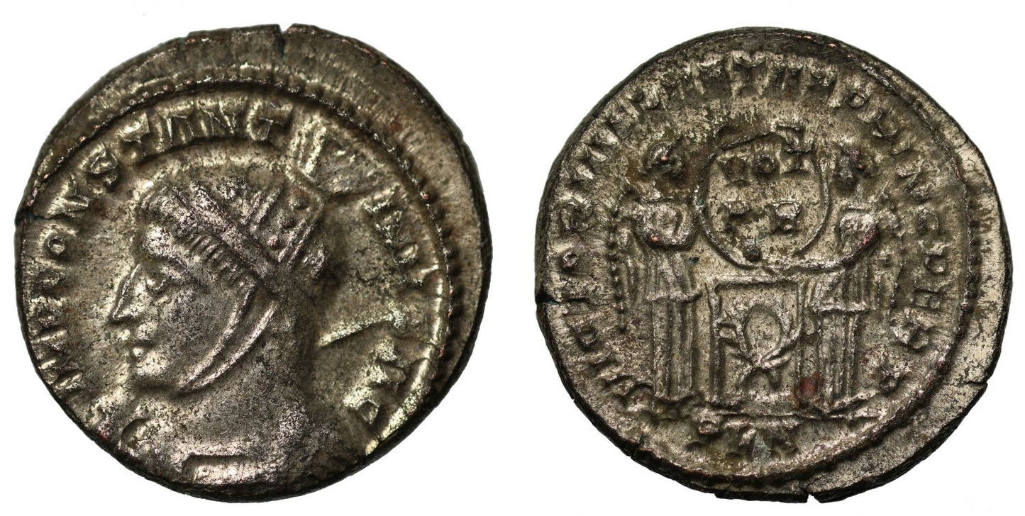 Constantine I, bronze Follis, London.
