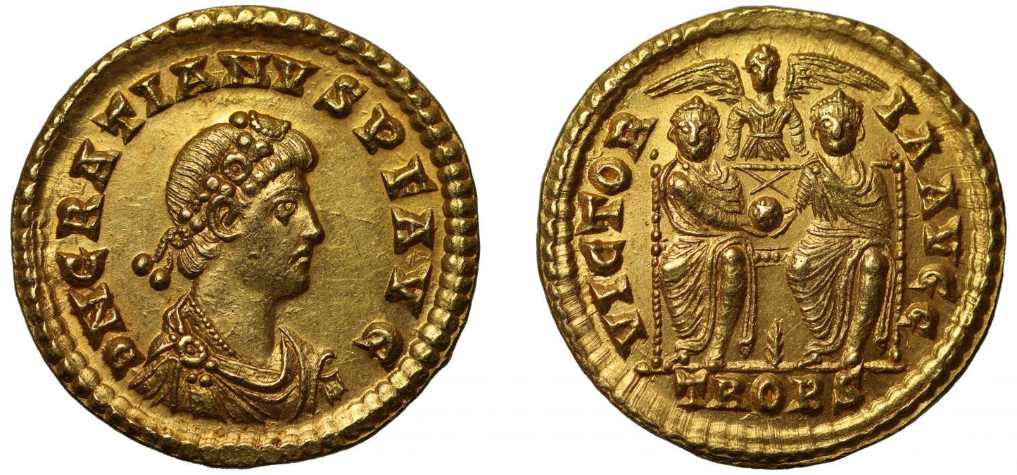 Gratian, gold Solidus.