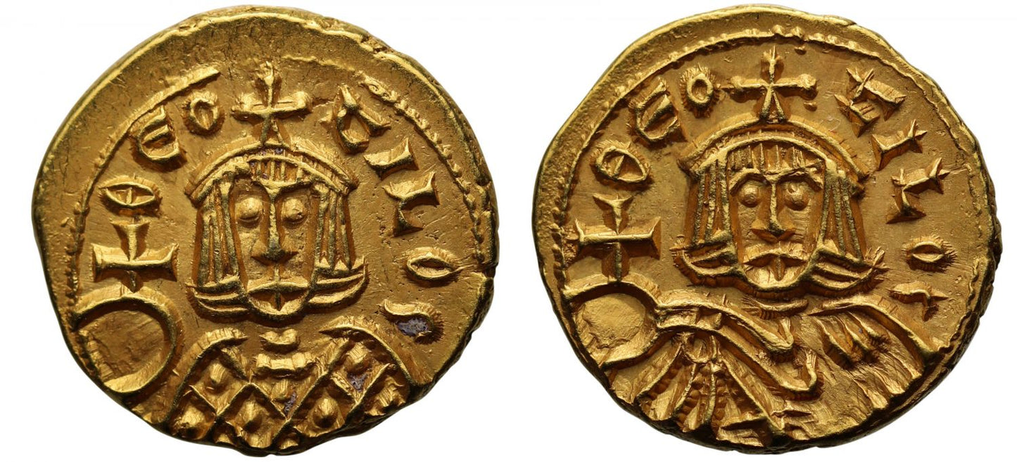 Theophilus, gold Semissis, Syracuse.