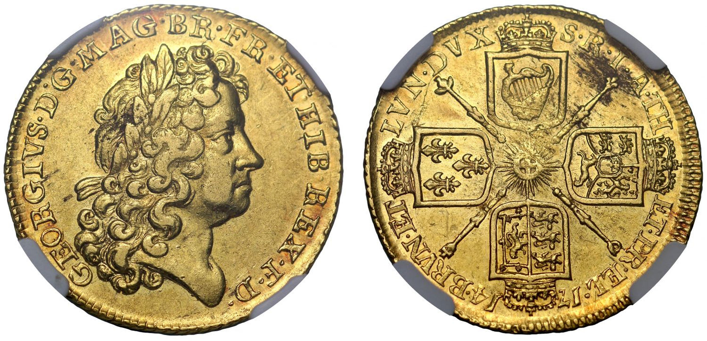 George I 1714 'Prince Elector' Guinea, one year only type, NGC AU58