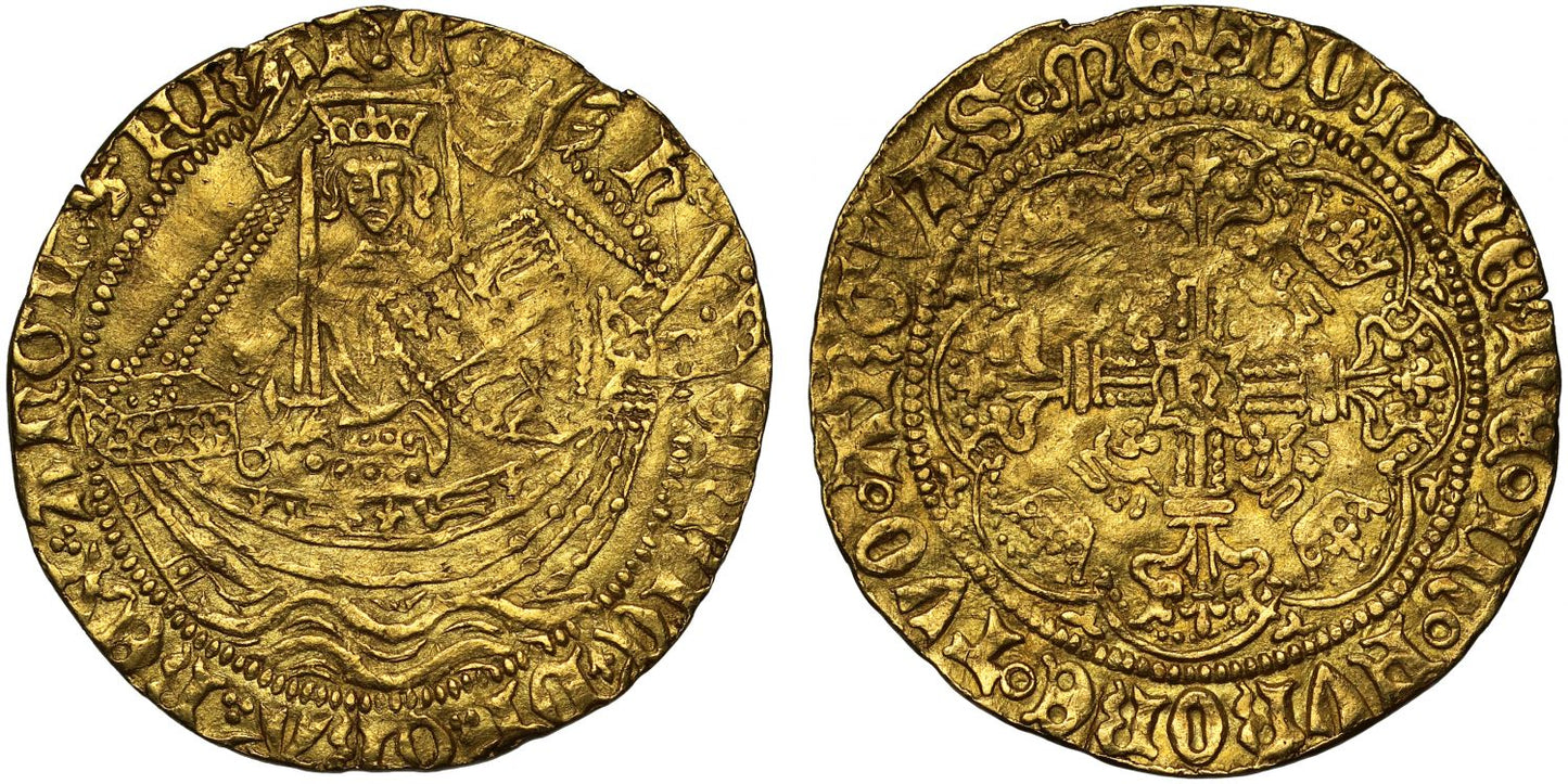 Henry VI Half-Noble London Mint Annulet Issue