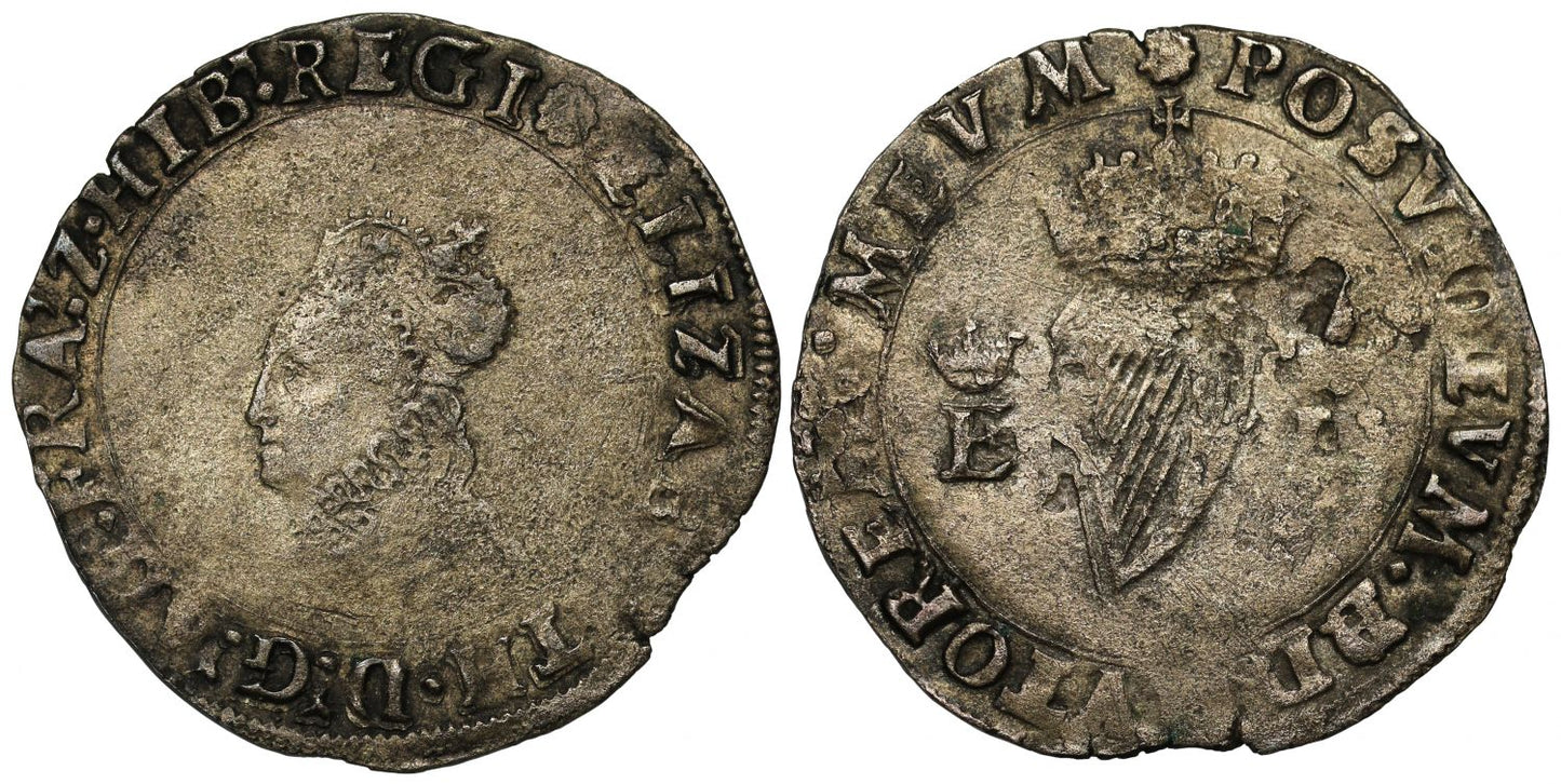Ireland, Elizabeth I 1558 Groat, mm. rose, REGI legend, A over D in rev. legend