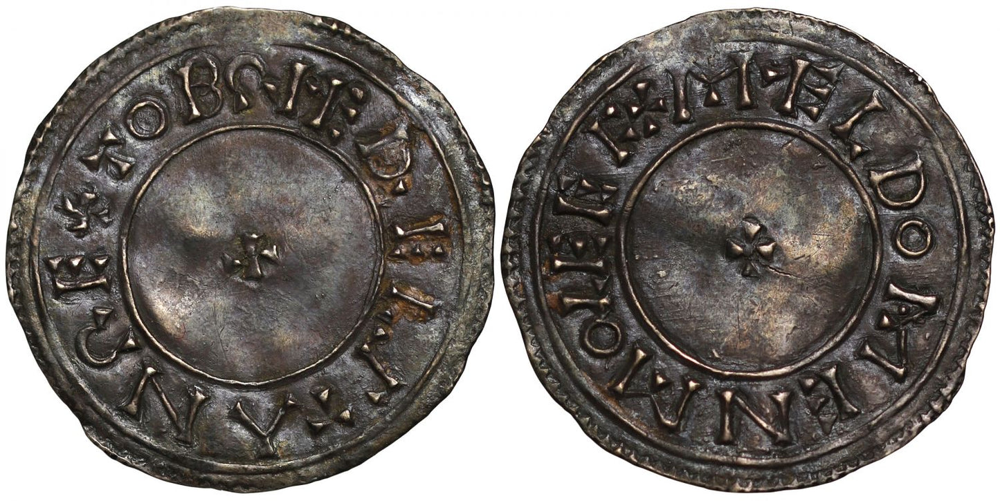 Aethelstan Penny, Non-portrait type, Chester, Meldomen, ex Stevens-Cox