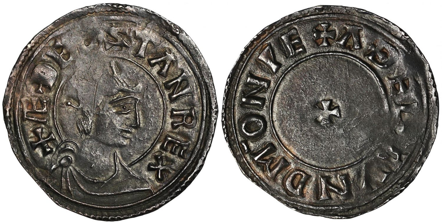 Aethelstan Penny, Portrait type, Wallingford, Aethelmund