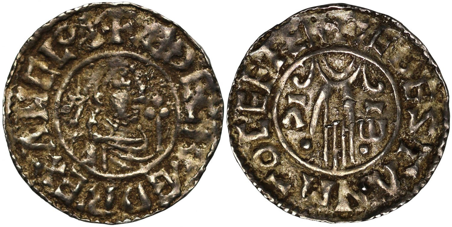 Aethelred II Penny, Second hand type, Shaftesbury, Aethelstan