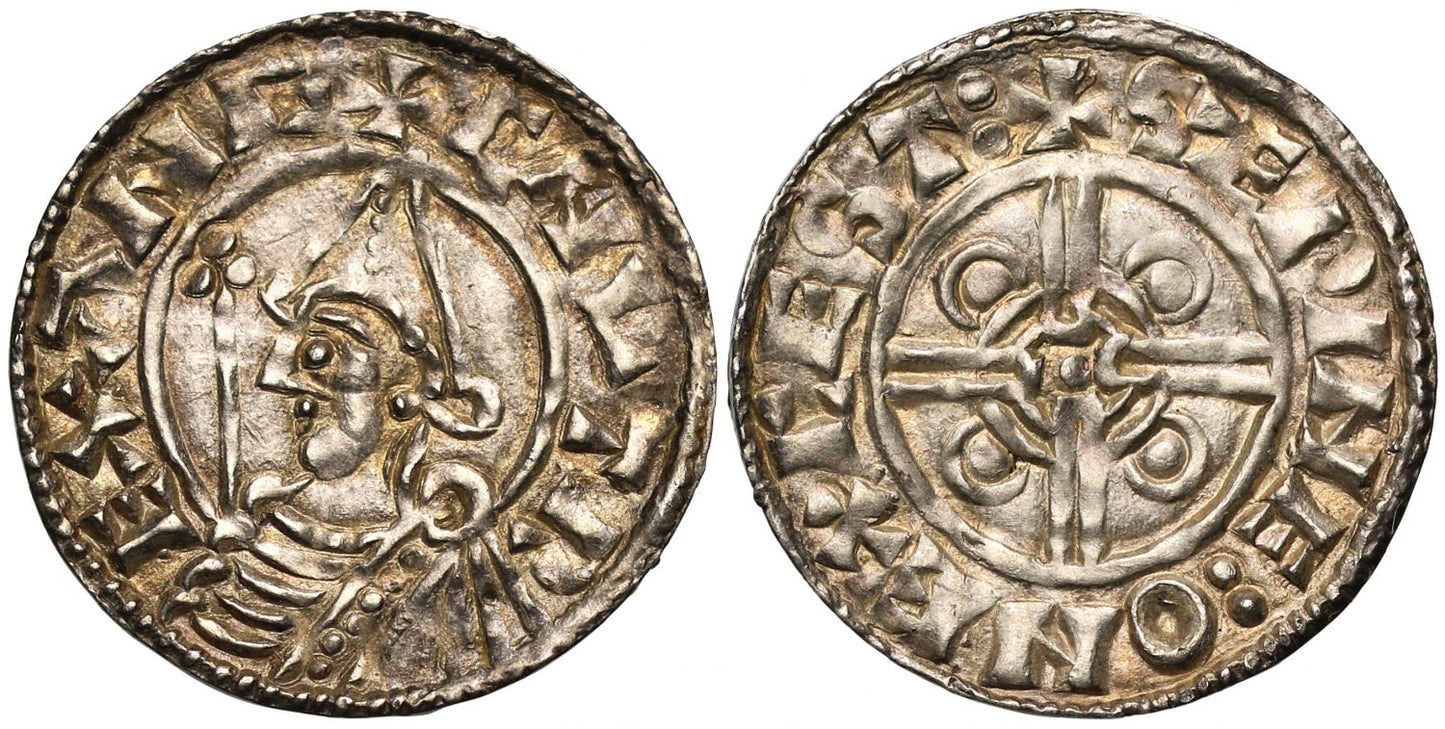 Canute Penny, Helmet type, Exeter, Saewine
