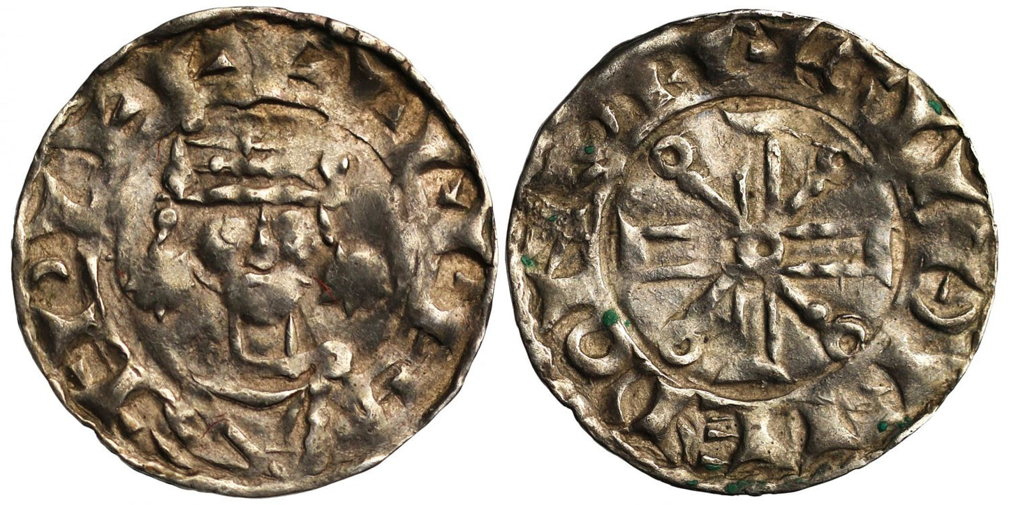 William II Penny, Voided Cross type, Rochester, Guthred, very rare