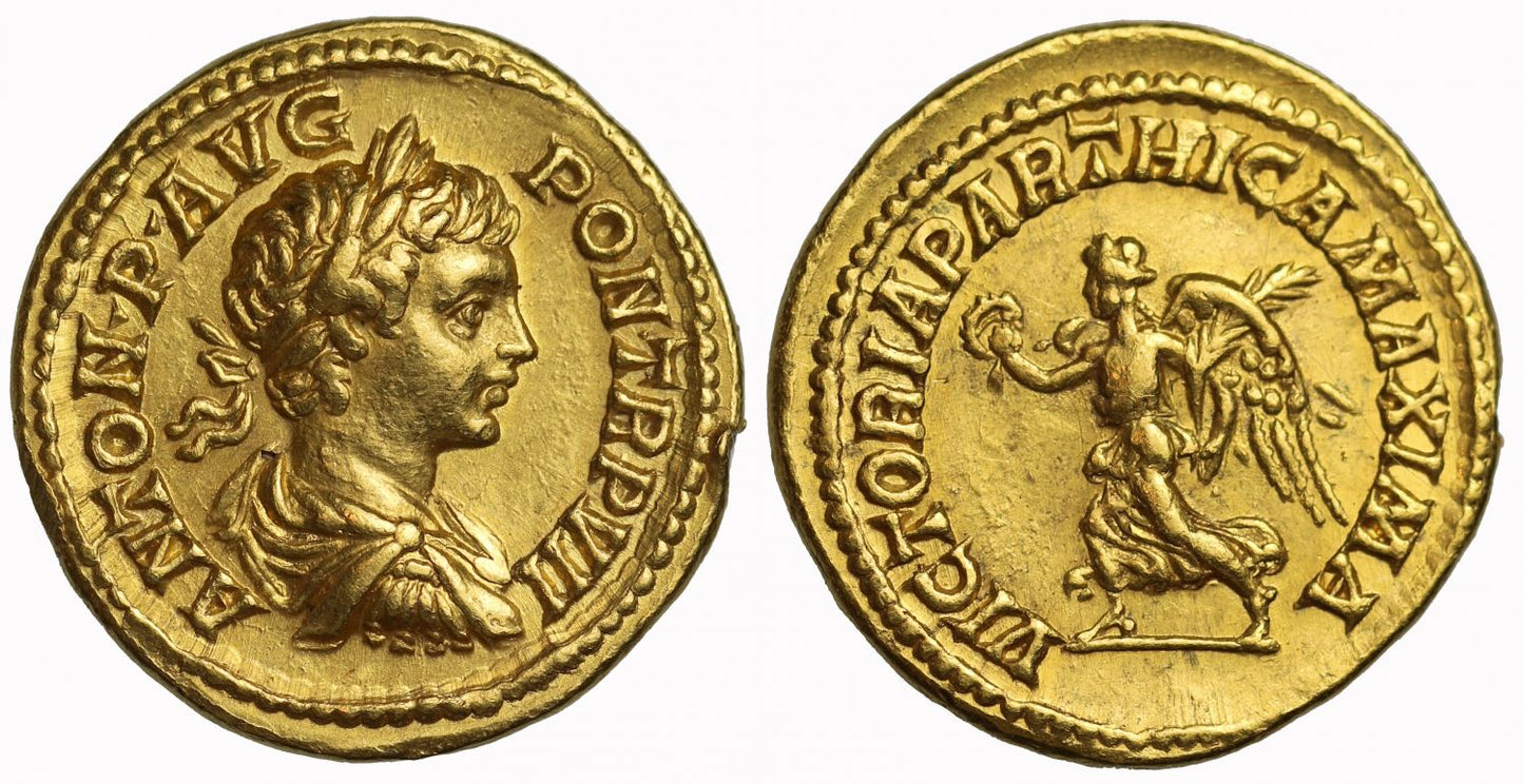 Caracalla, Aureus, AU 5/5 4/5