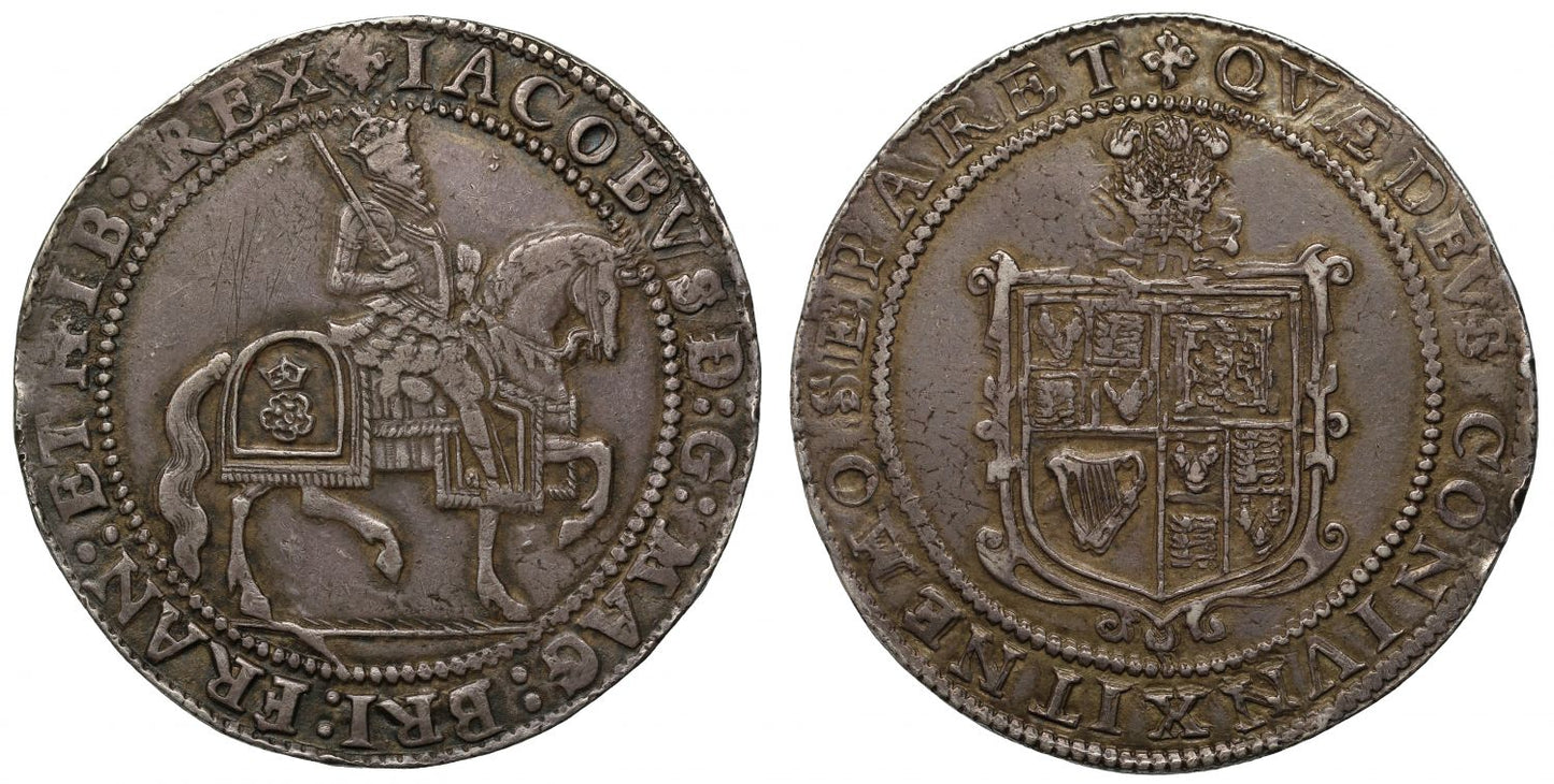 James I 1624 'Welsh Plumes' Crown, Welsh silver