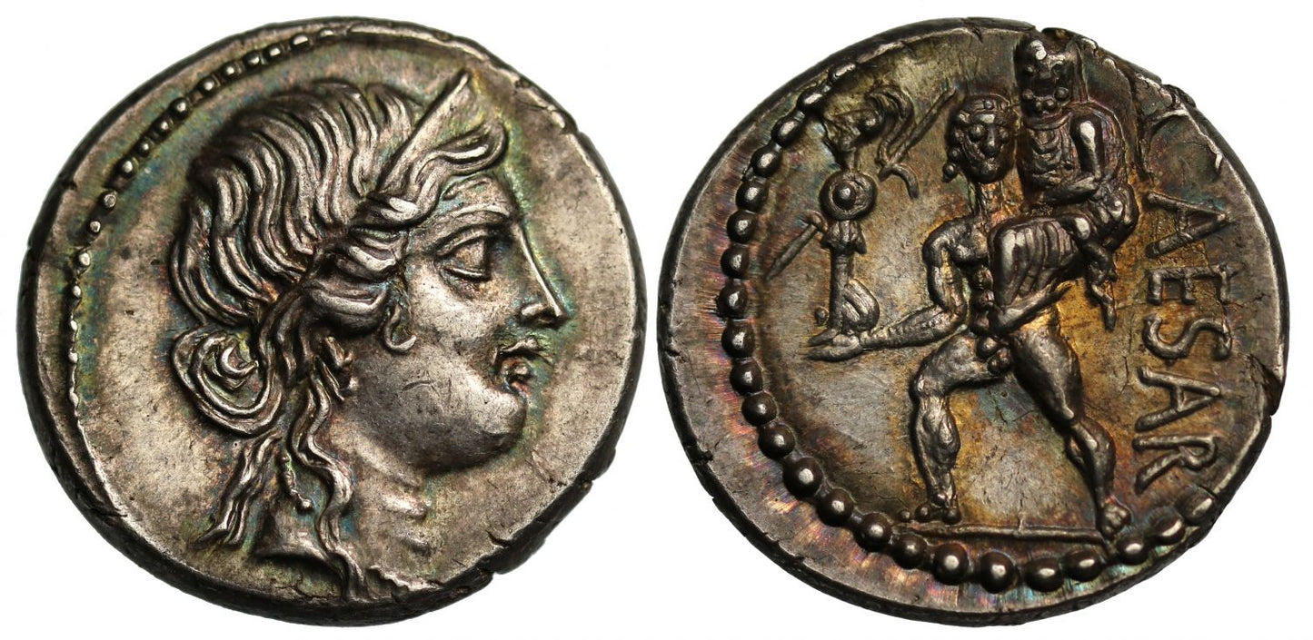 Julius Caesar, Silver Denarius.