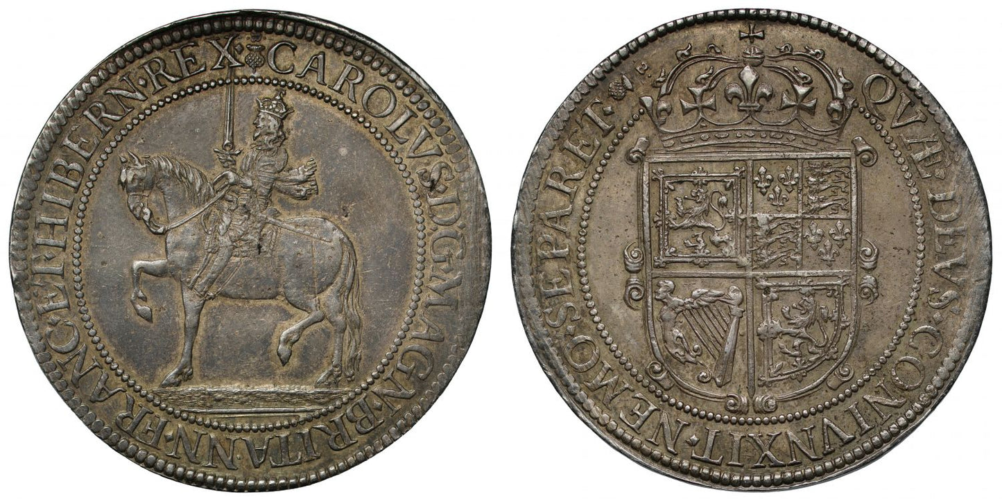 Scotland, Charles I Sixty Shillings by Briot, Ex Murdoch, Wakley, Lockett, Dundee