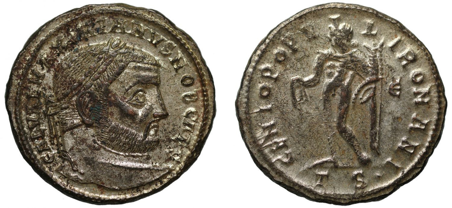 Galerius, Æ Follis, Thessalonica.