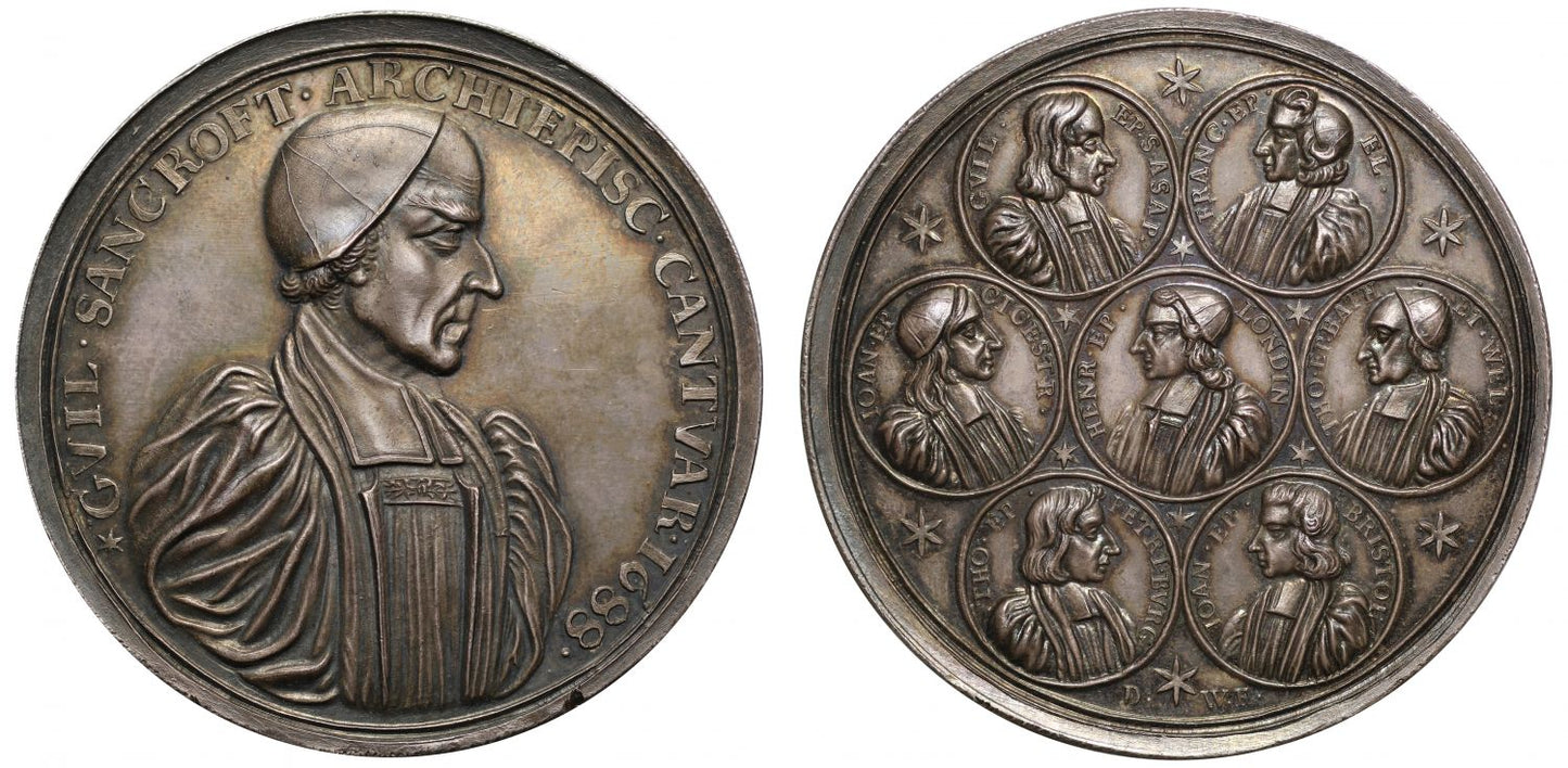Archbishop Sancroft and the Seven Bishops, 1688.