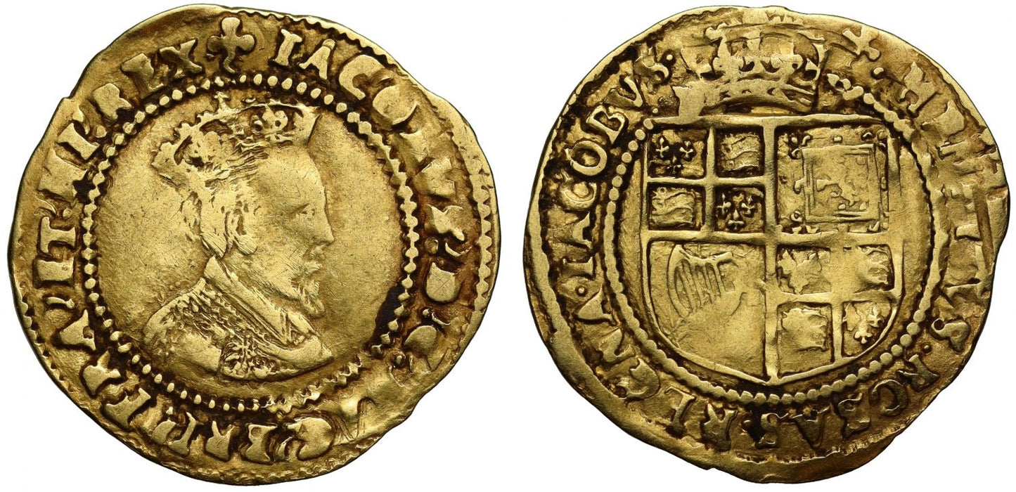 James I gold Britain Crown Second Coinage Tower Mint, ex Tom Cederlind