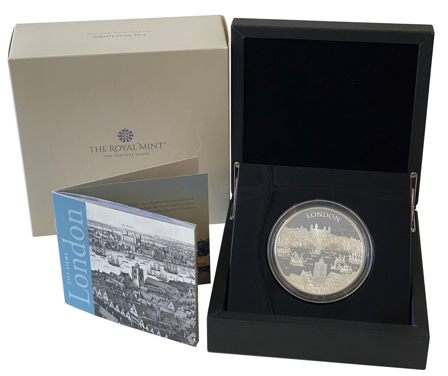 QEII 2022 silver proof 5oz City Views London