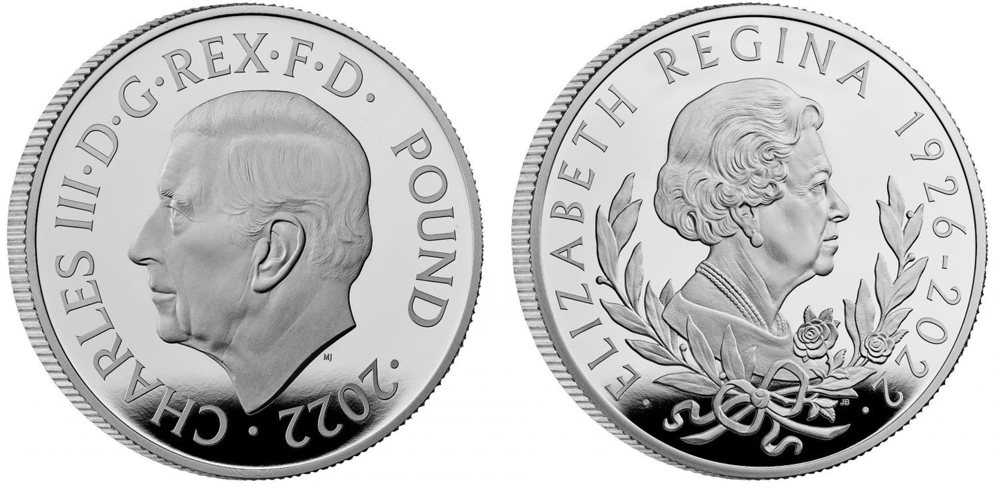 * Charles III 2022 silver proof 5oz Queen Memorial