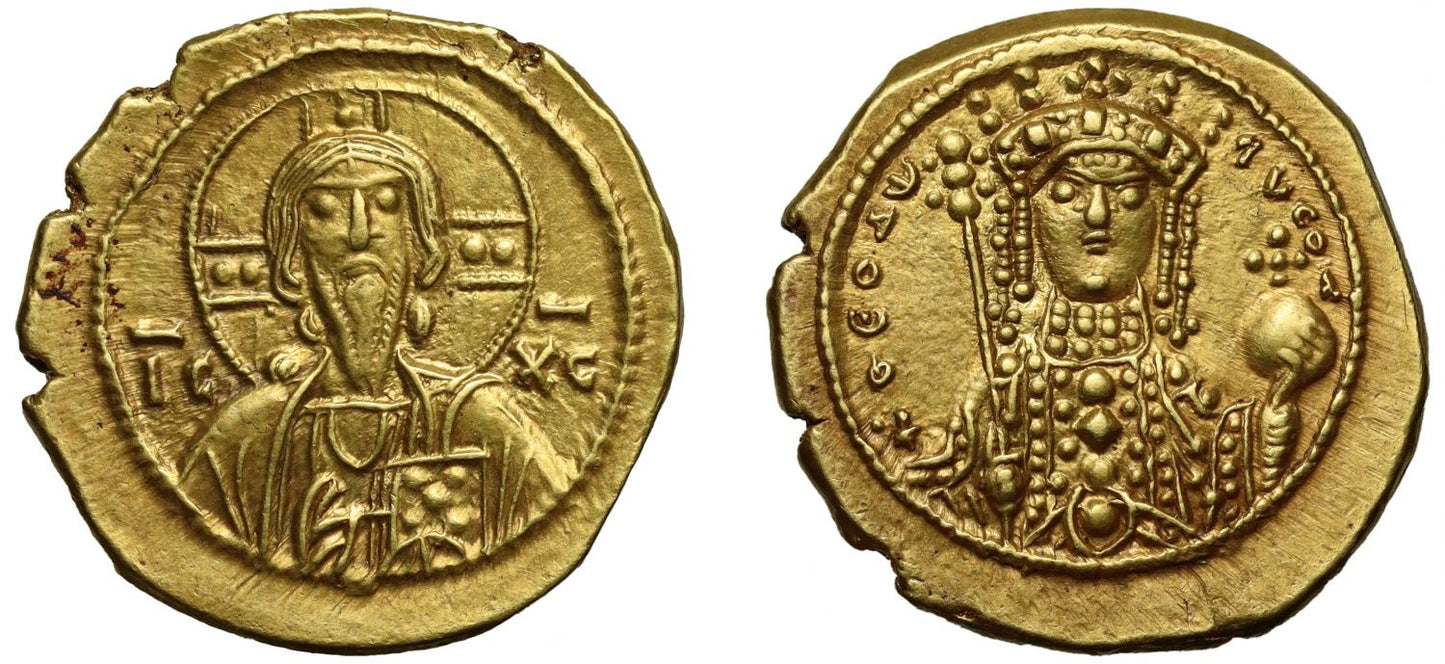Theodora, gold Tetarteron Nomisma.