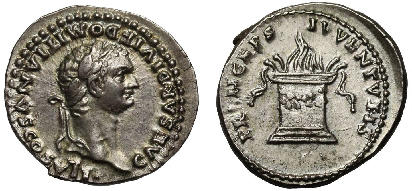 Domitian, silver Denarius.