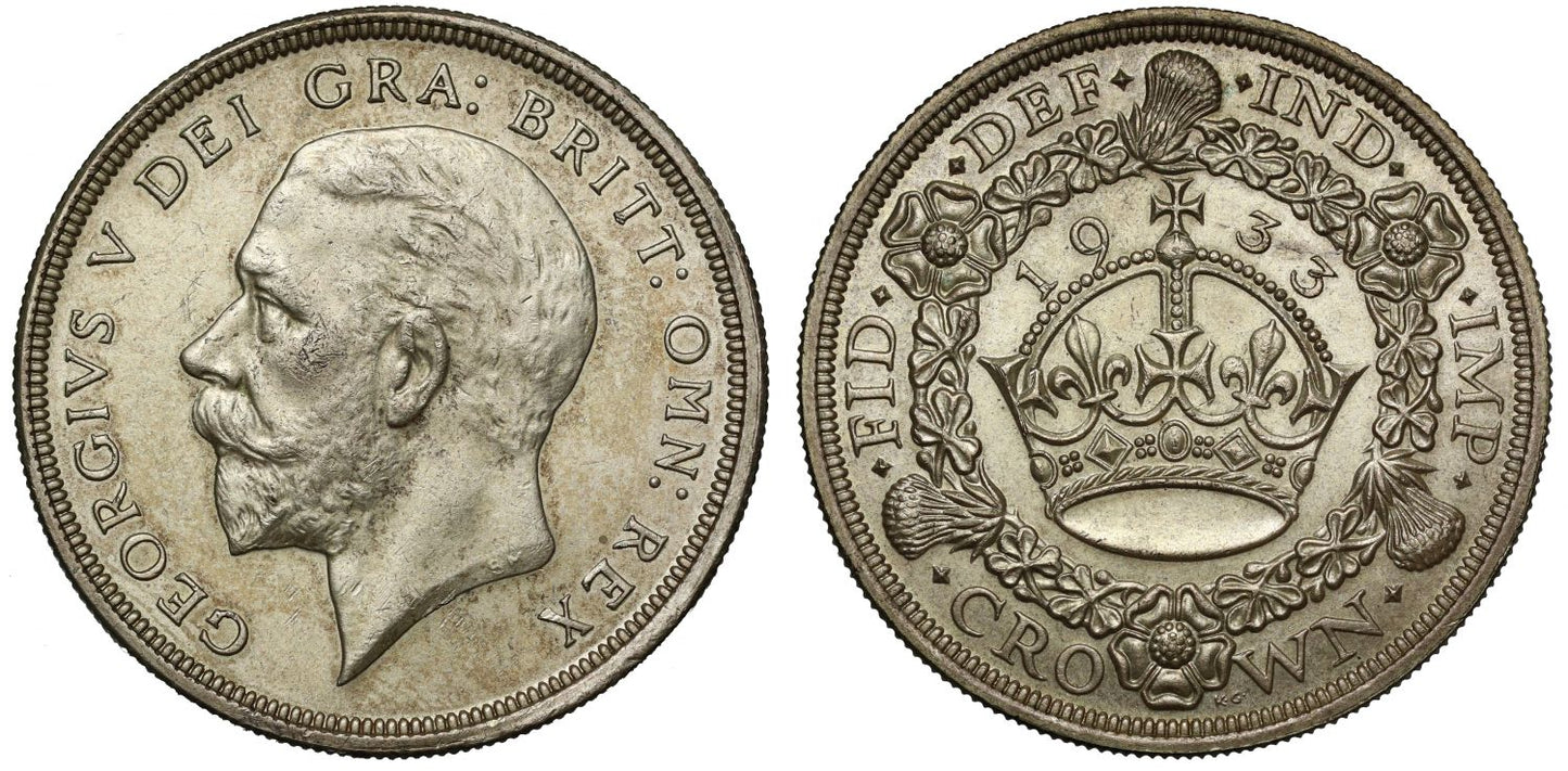 George V 1933 'Wreath' Crown, 7,132 struck