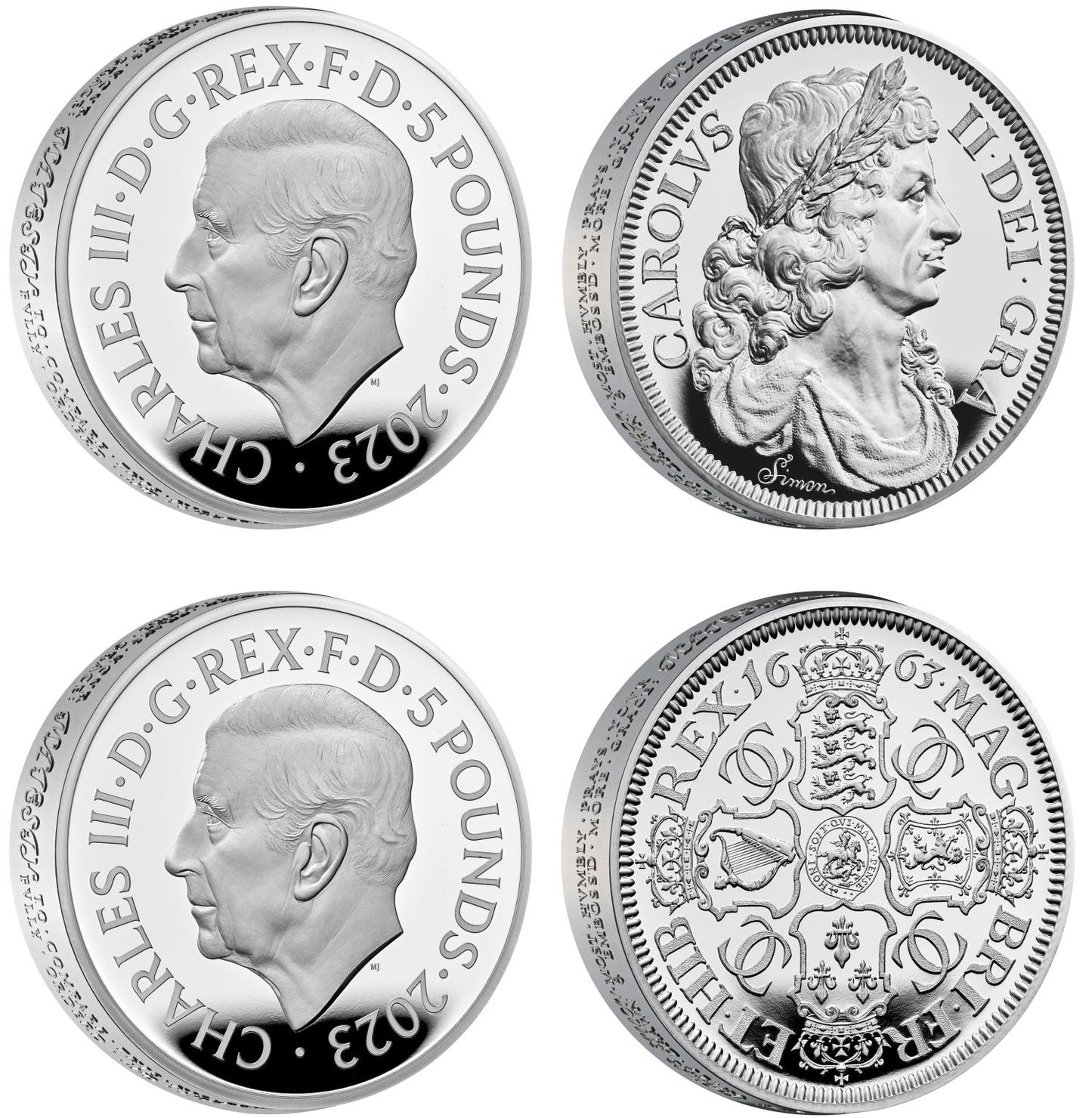 * Charles III 2023 Silver Proof set 2oz Petition Crown
