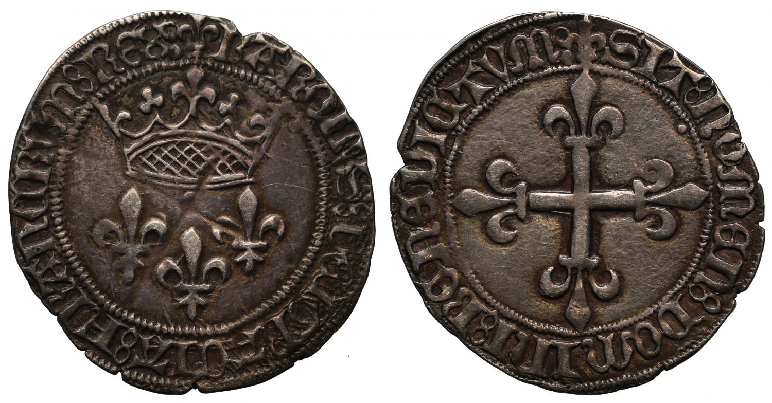 France, Charles VII, 1447 Gros de Roi, Montpellier
