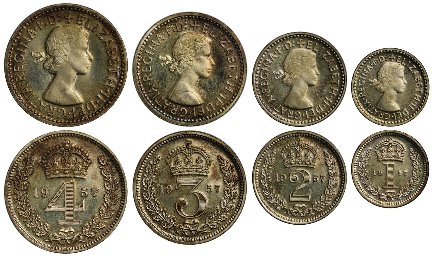 Elizabeth II 1957 Maundy Set