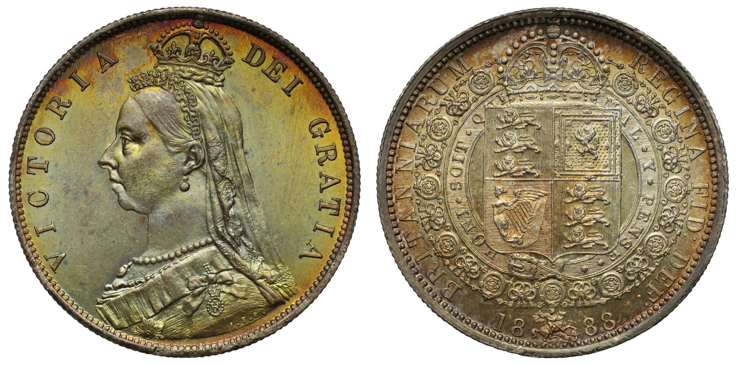 Victoria 1888 Halfcrown