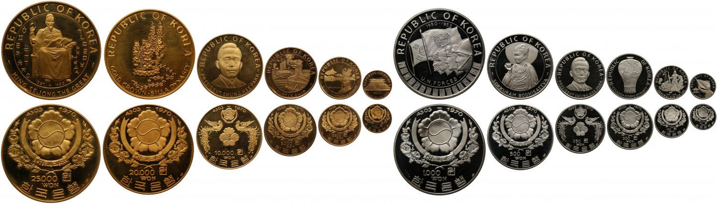 South Korea, 1970 Proof Set